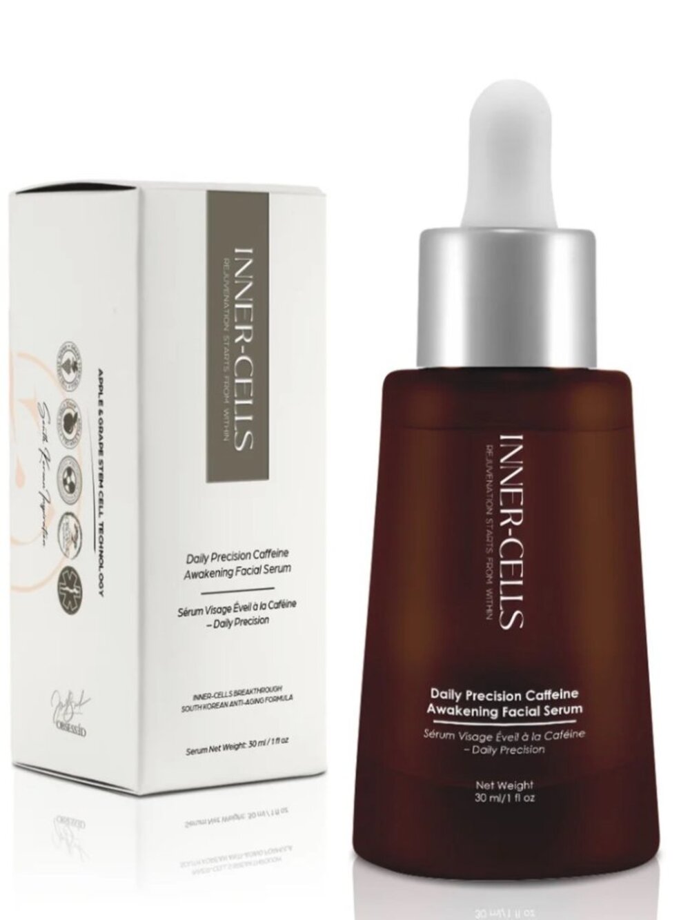 NIB! INNER CELLS DAILY PRECISION CAFFEINE AWAKENING FACIAL SERUM